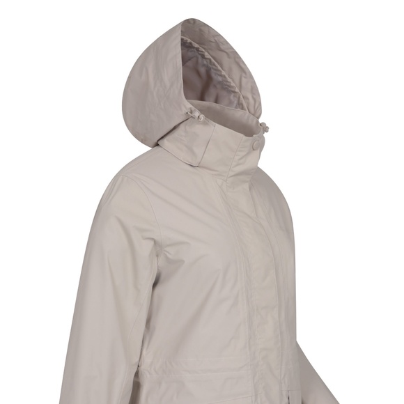 Mountain Warehouse Glacial Extreme Long Waterproof Jacket Size 8 Beige - Picture 2 of 7